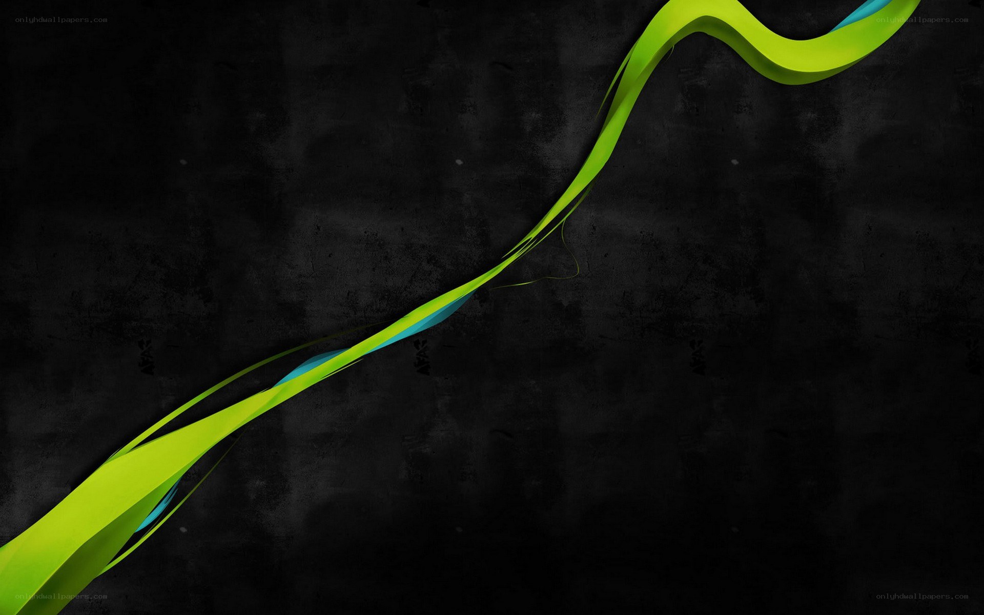 green and blue abstract wave