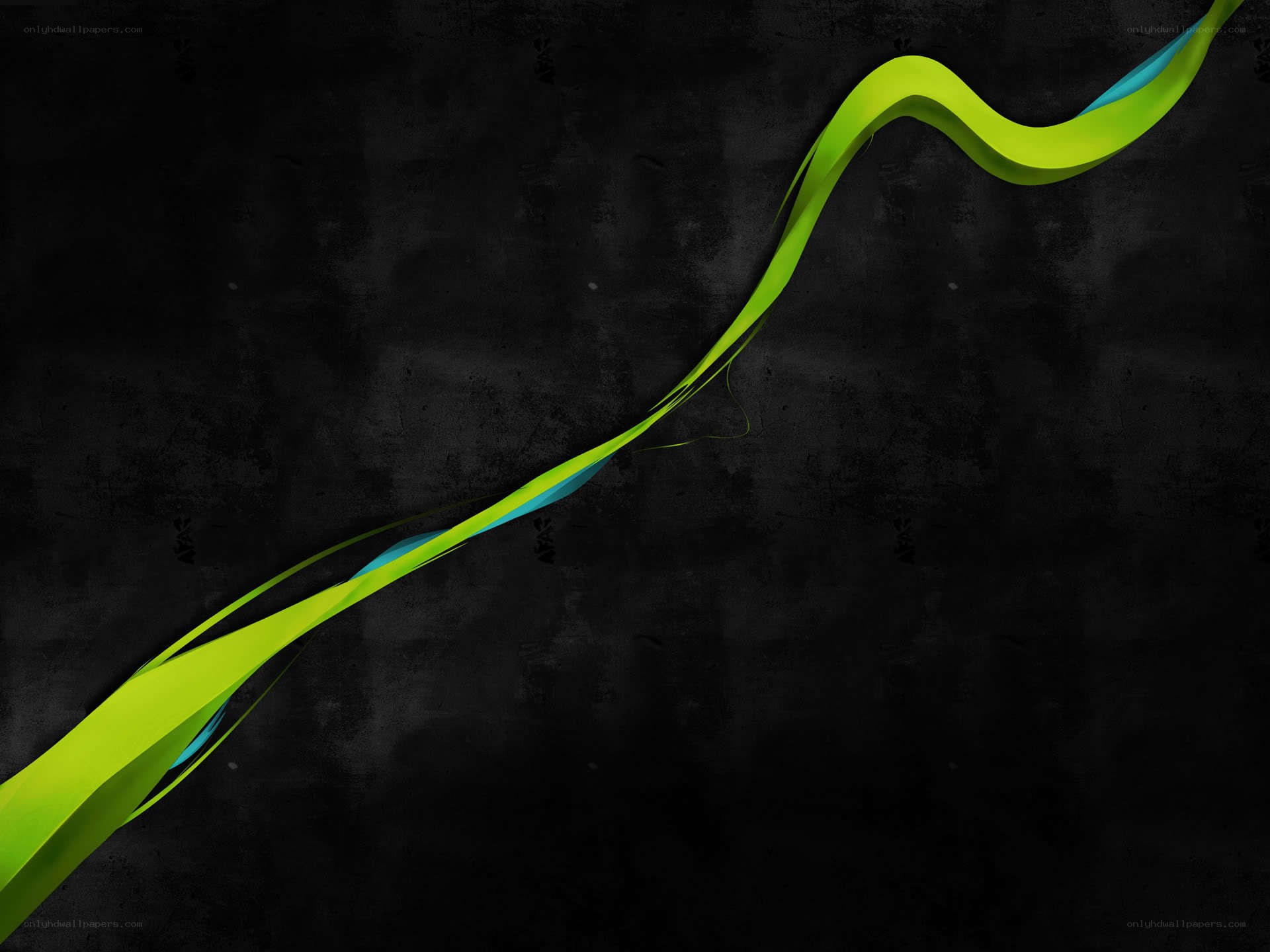 green and blue abstract wave