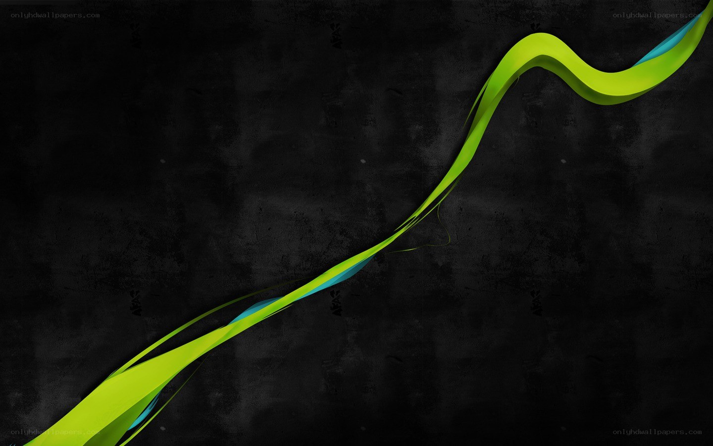green and blue abstract wave