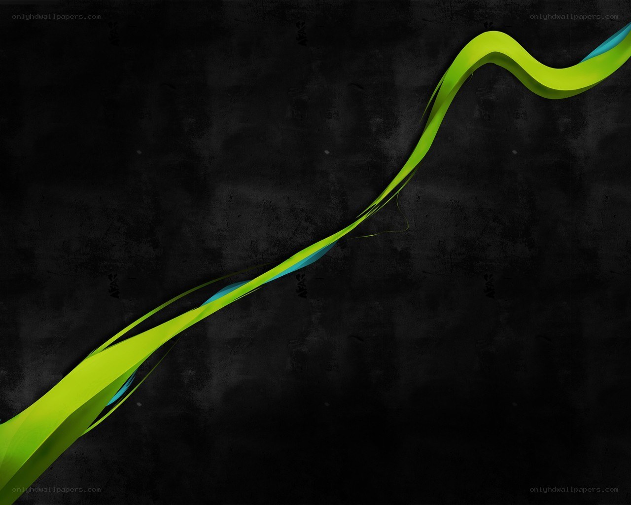 green and blue abstract wave