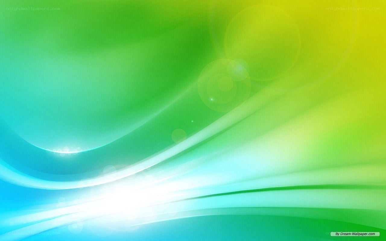 green and blue abstract waves