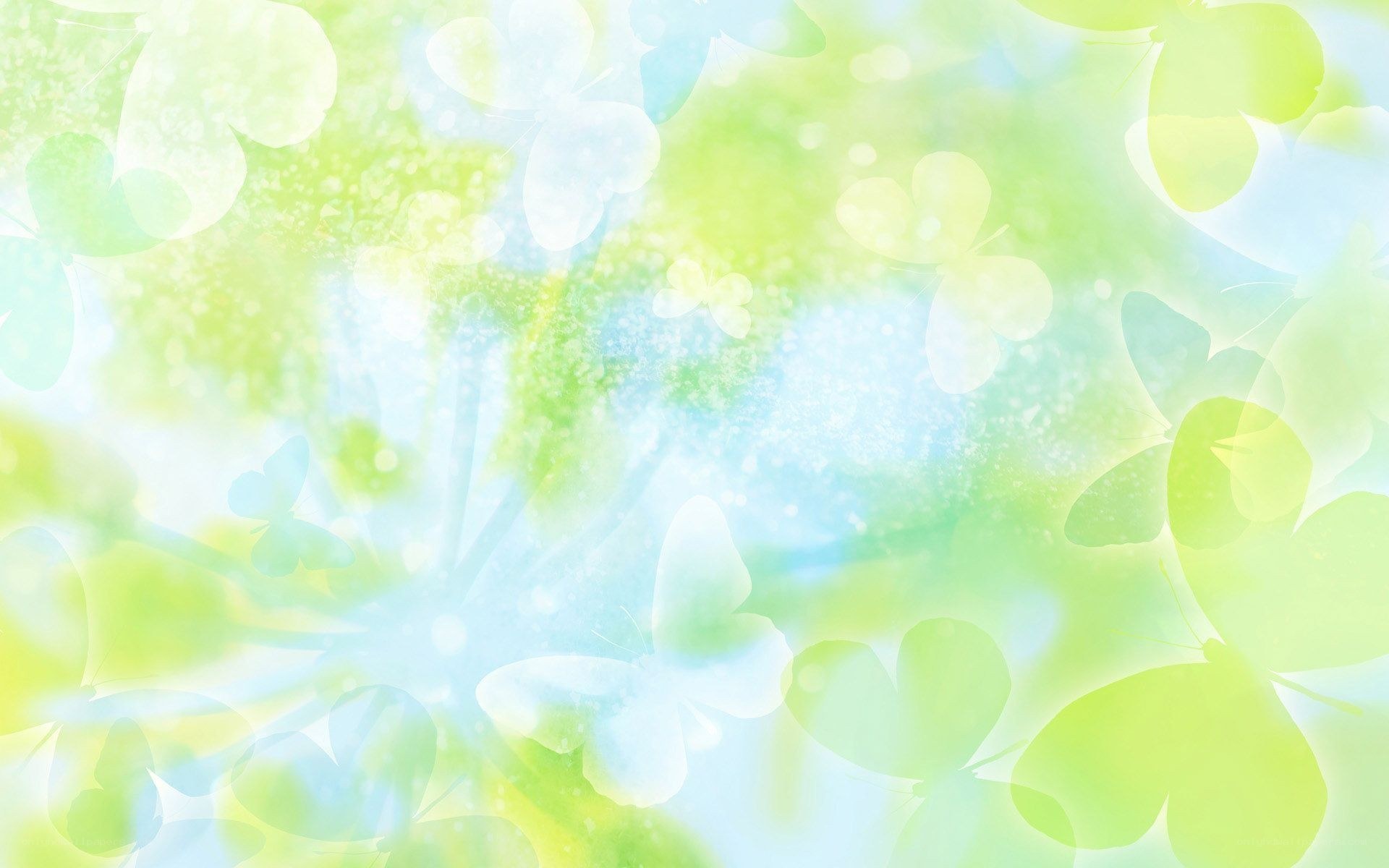 green and blue butterfly background