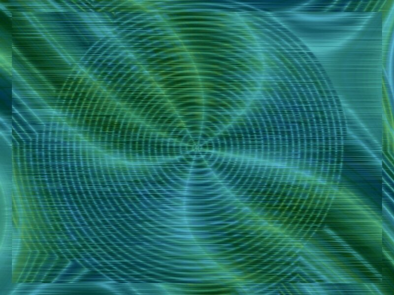 green and blue concentric circles