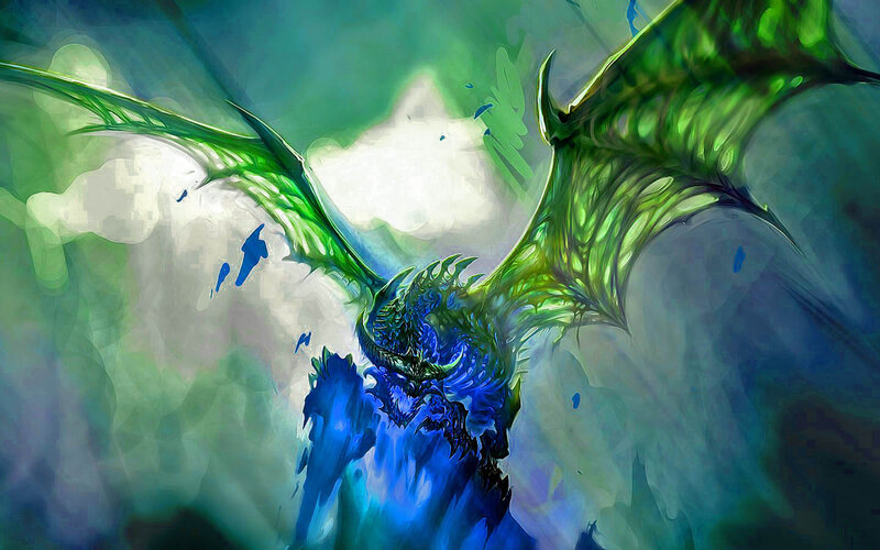 Green and Blue Dragon