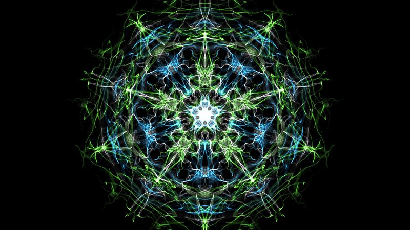 Green and Blue Energy Pattern