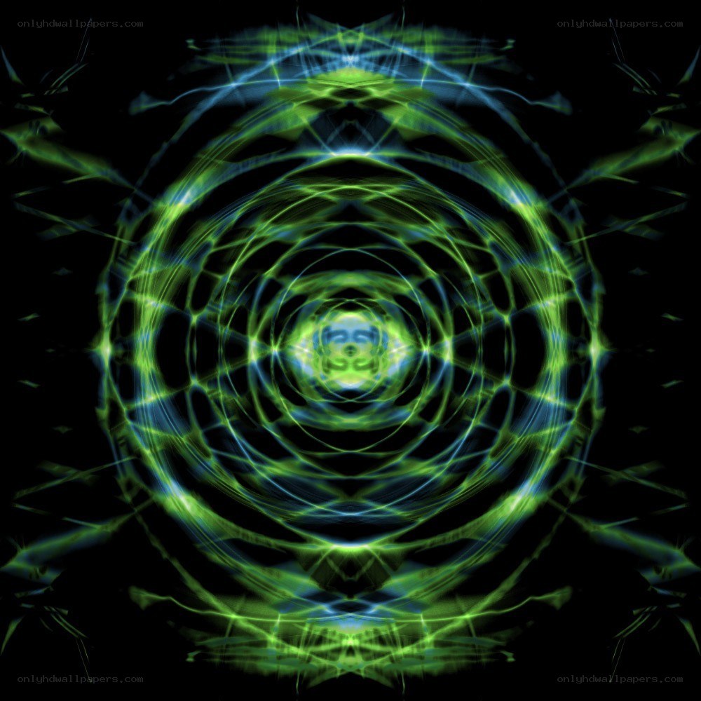 green and blue energy vortex