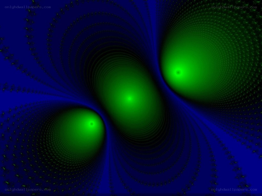 green and blue fractal pattern