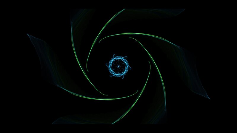 Green and Blue Light Swirl