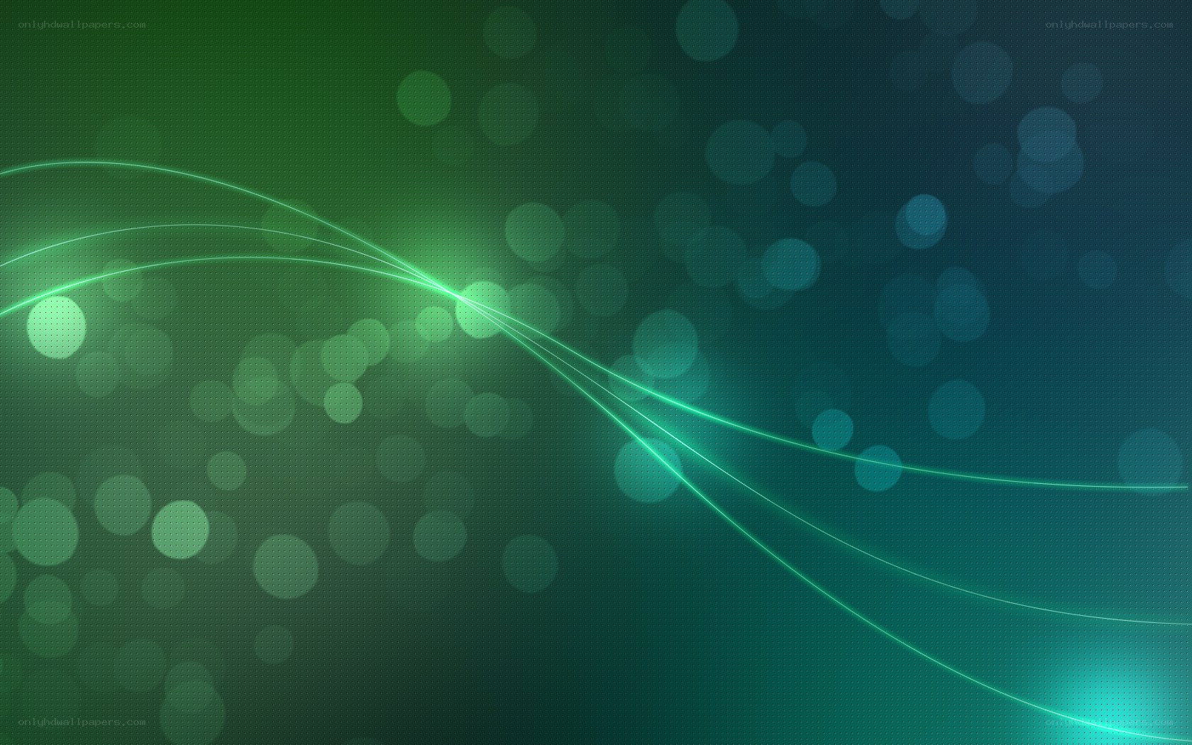 Green and blue light waves