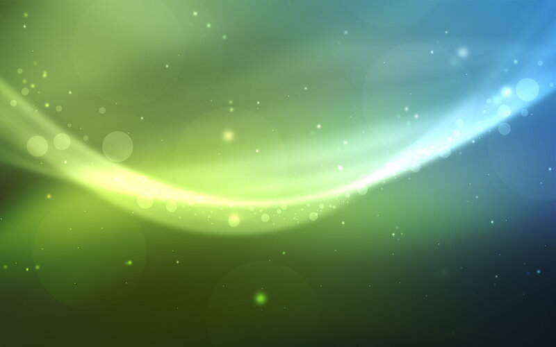Green and Blue Light Waves — Serene