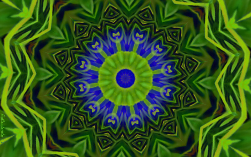 Green and Blue Mandala