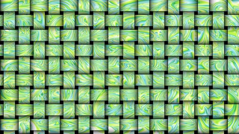 Green and Blue Marbled Squares