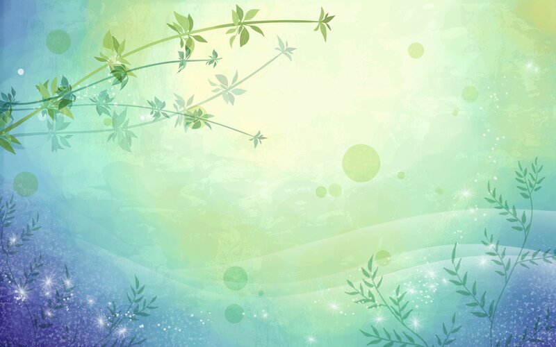 green and blue nature background