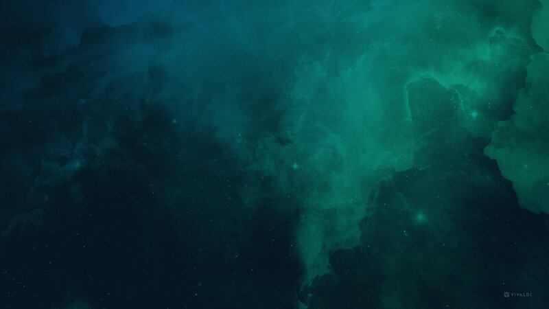 Green and Blue Nebula — Teal