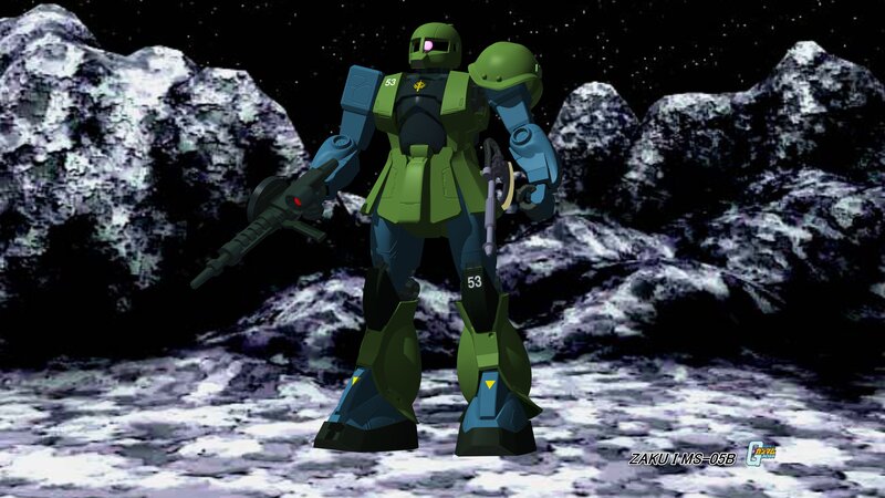 Green and Blue Robot — Dramatic