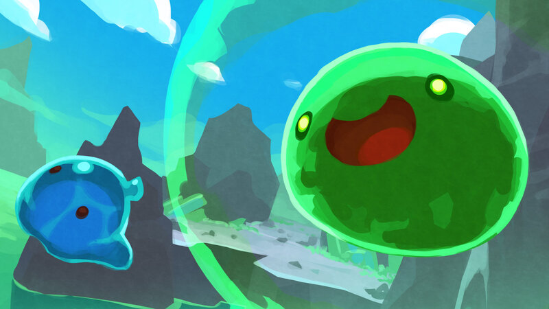 Green and Blue Slimes