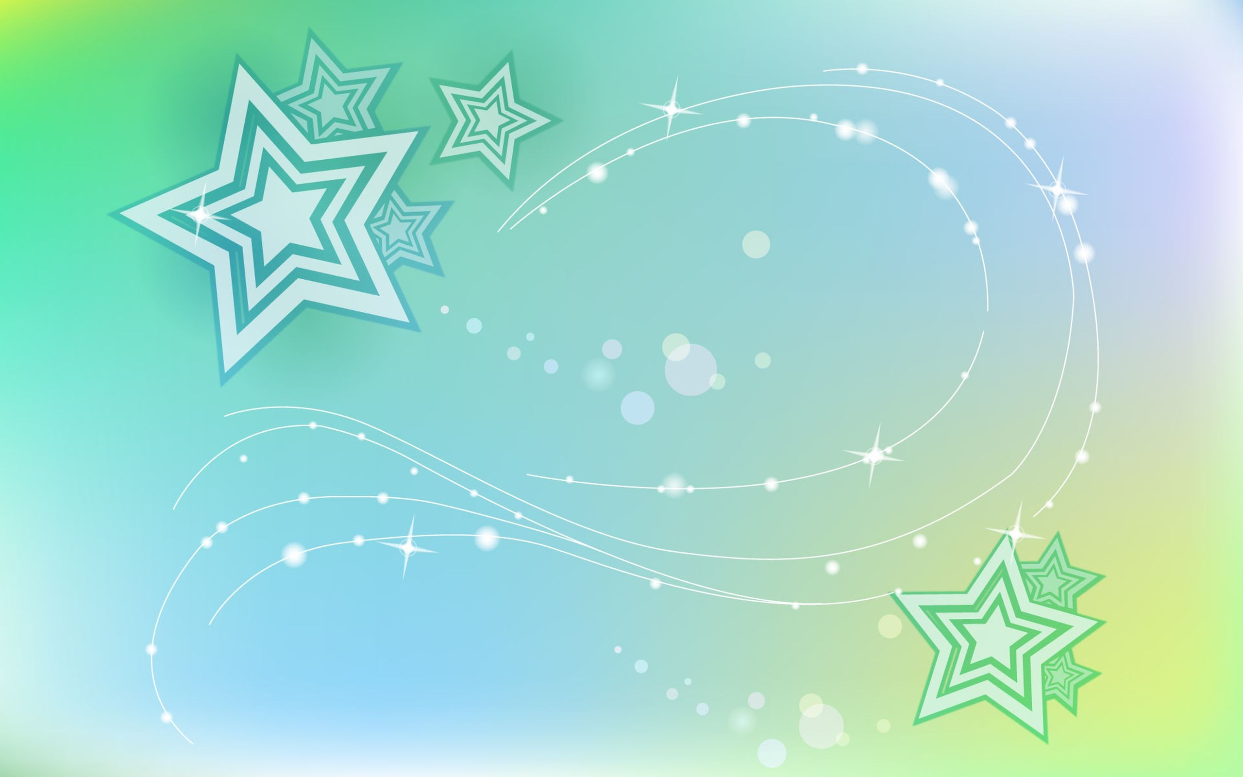 green and blue star background