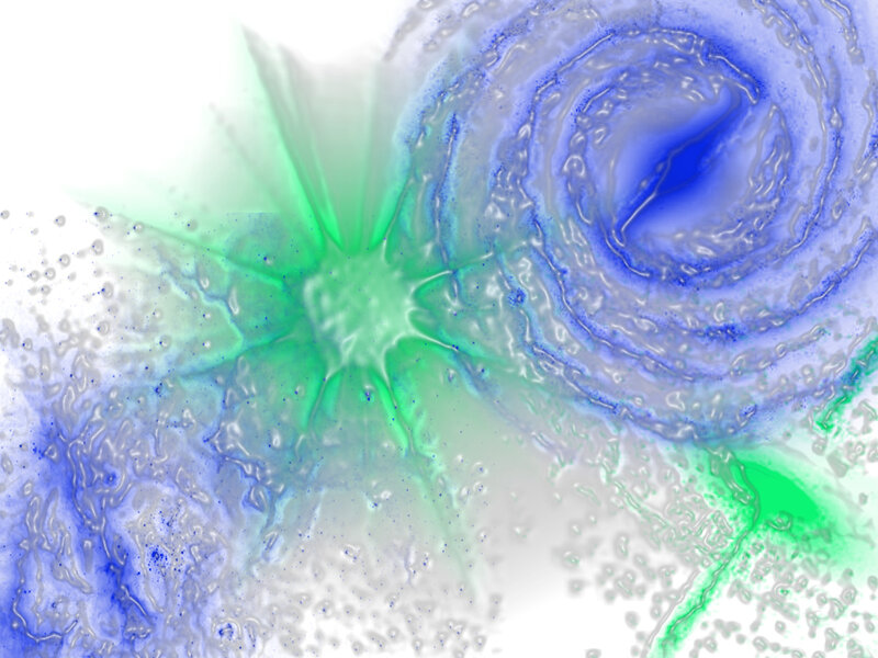 Green and Blue Swirls — Dynamic