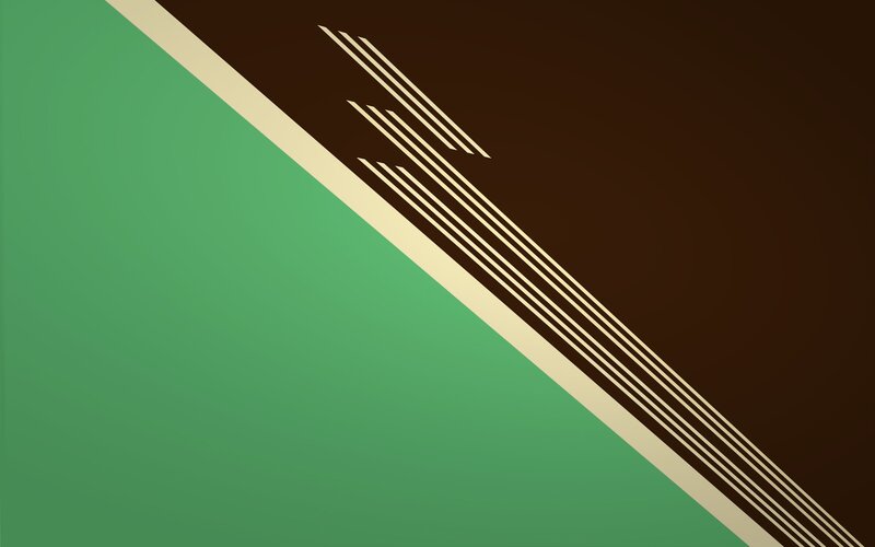 Green and Brown Geometric Shapes