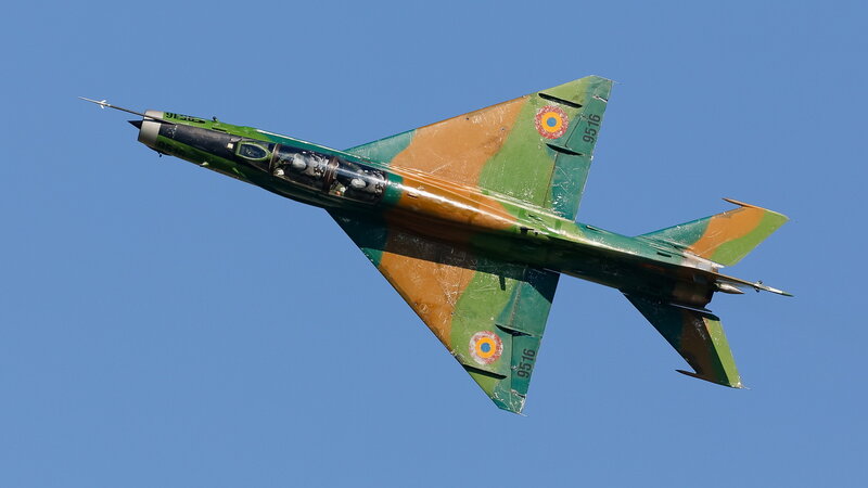 Green and Brown Jet Fighter