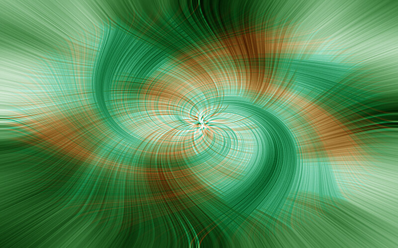 green and brown spiral pattern