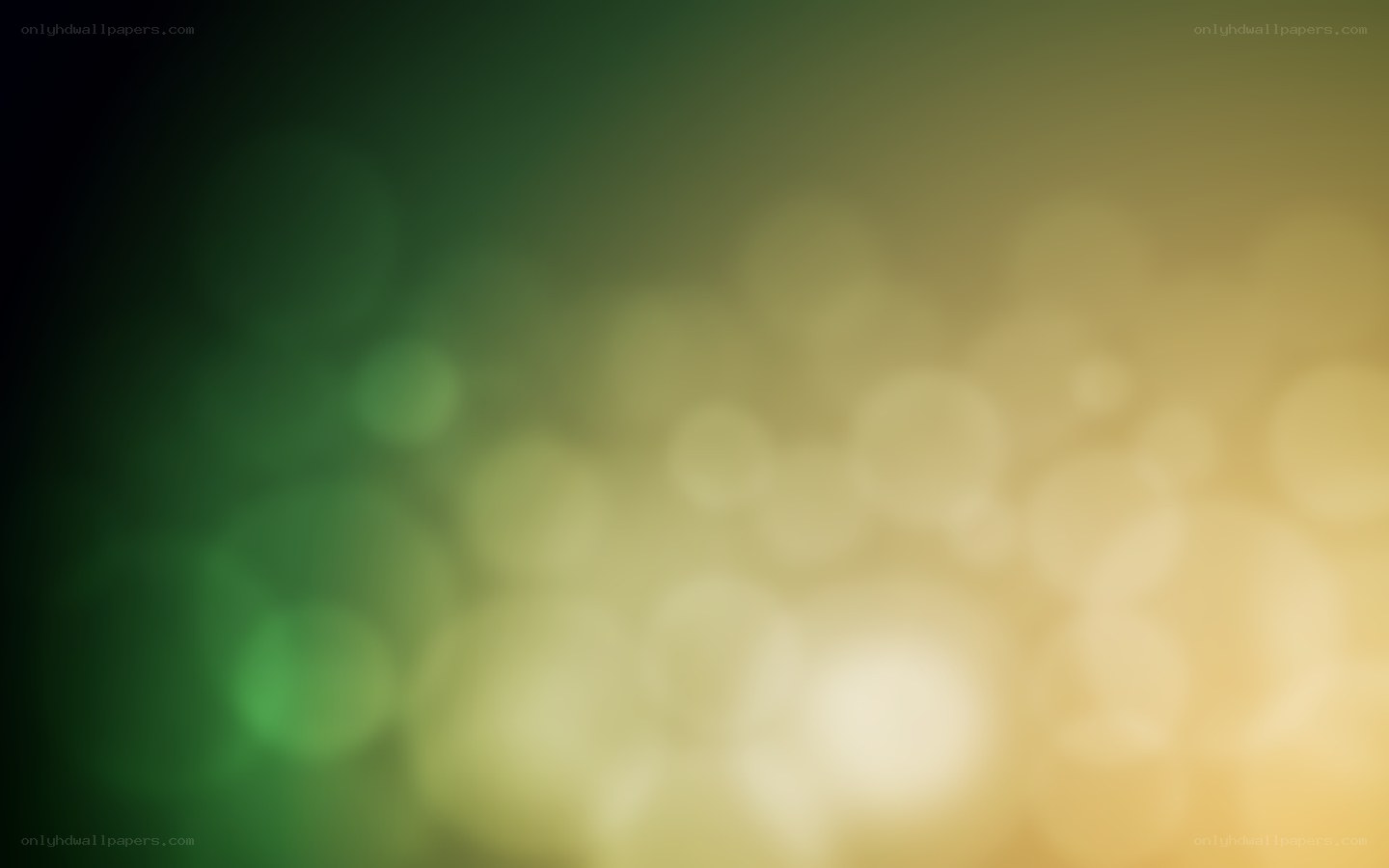 green and gold bokeh background