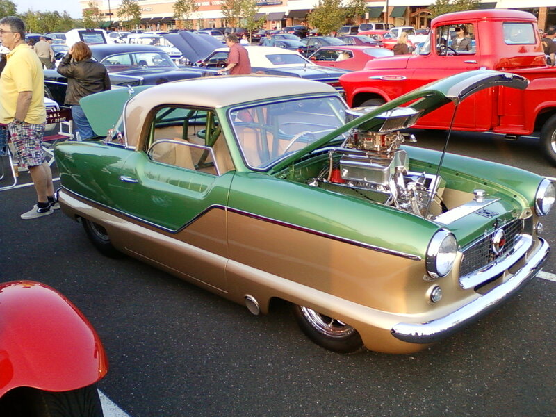 Green and Gold Custom Car
