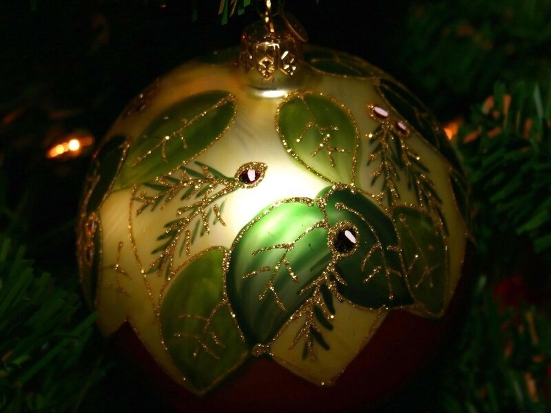 Green and Gold Ornament