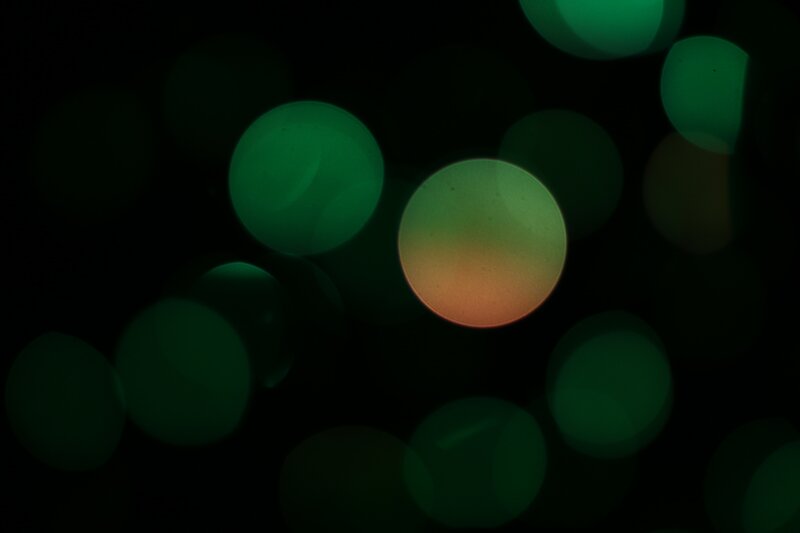 Green and Orange Bokeh Lights — Calm