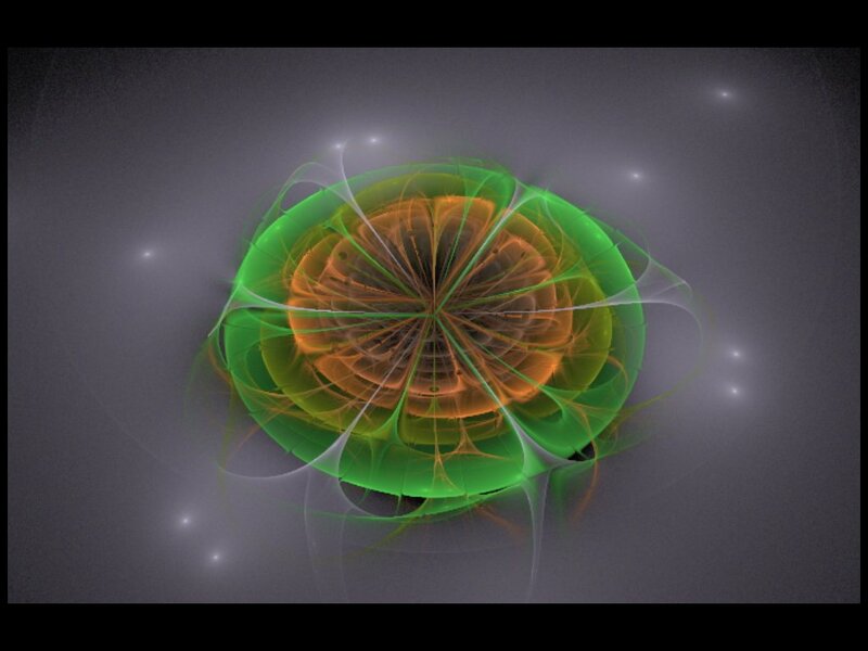Green and Orange Fractal