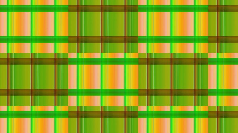 green and orange plaid pattern