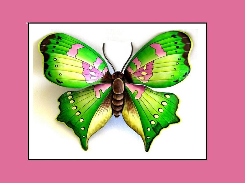 Green and Pink Butterfly