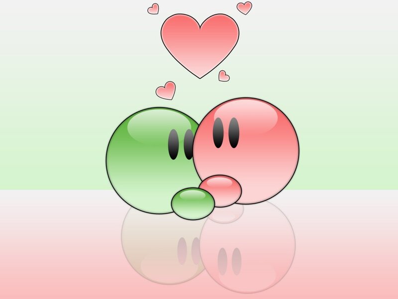 Green and Pink Characters