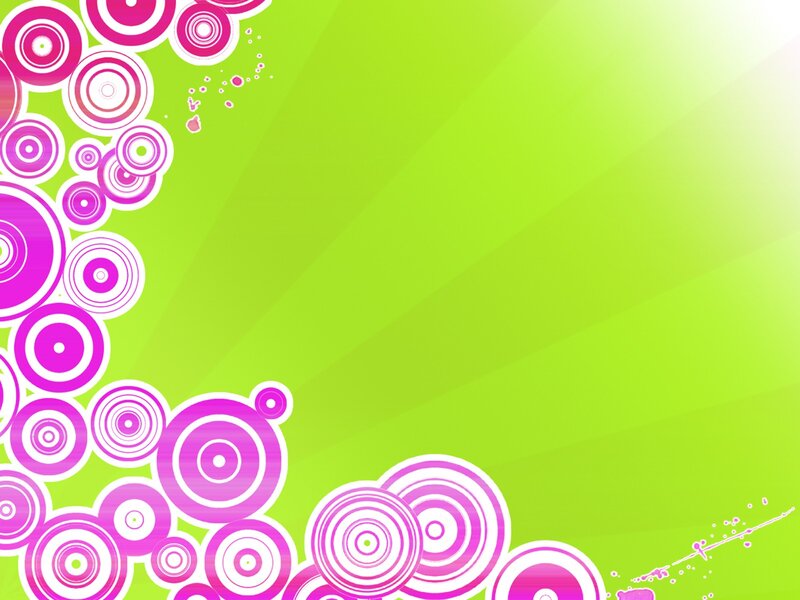 green and pink circle pattern