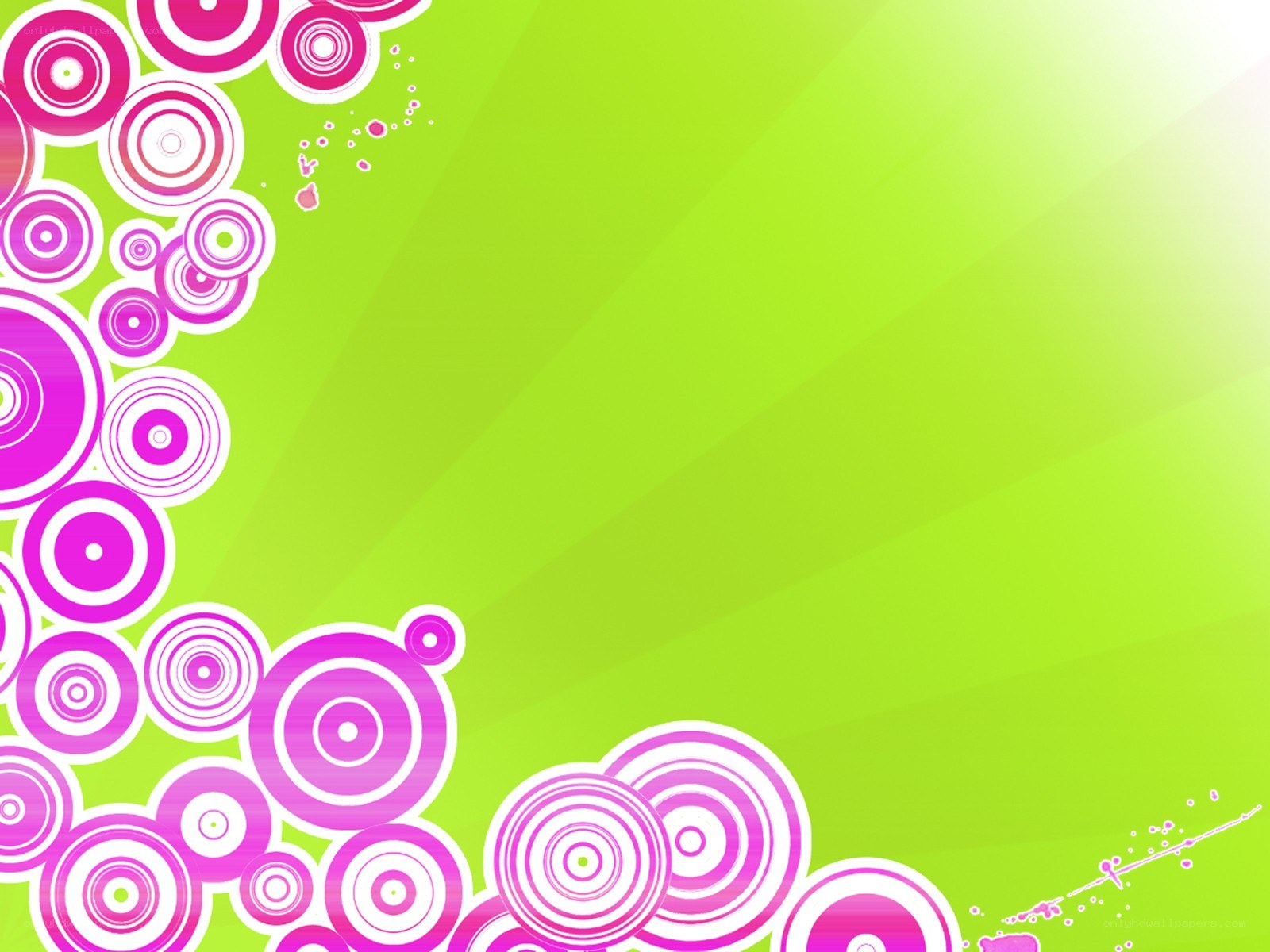 green and pink circle pattern