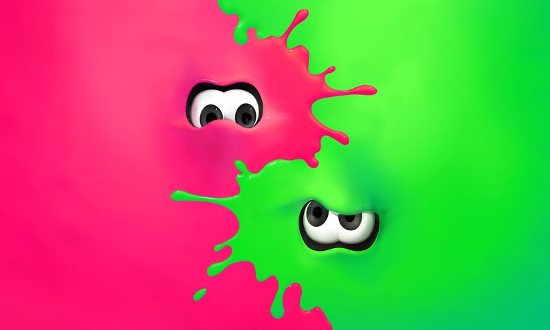 Green and Pink Slime Creatures