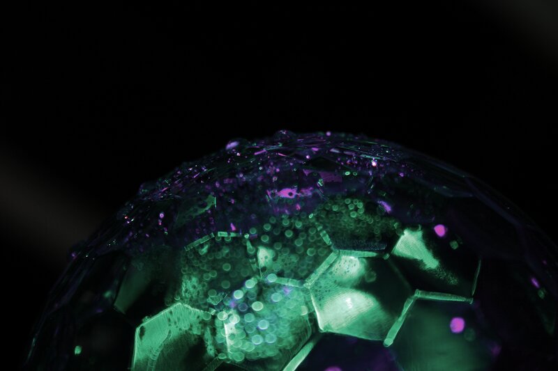 Green and Purple Disco Ball