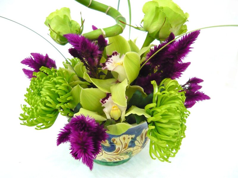 Green and Purple Flowers — Calm