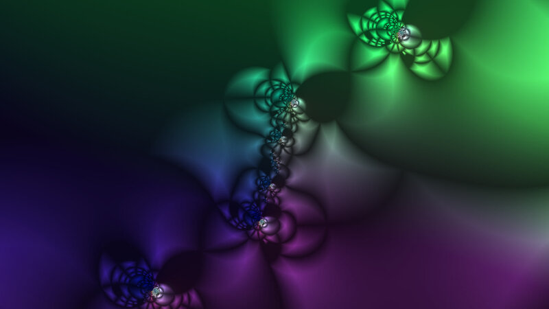 green and purple fractal pattern