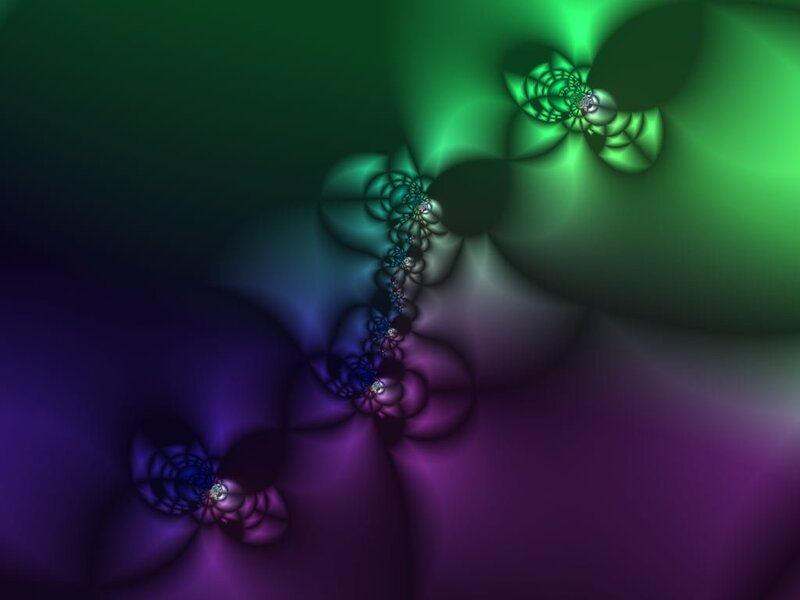 green and purple fractal pattern