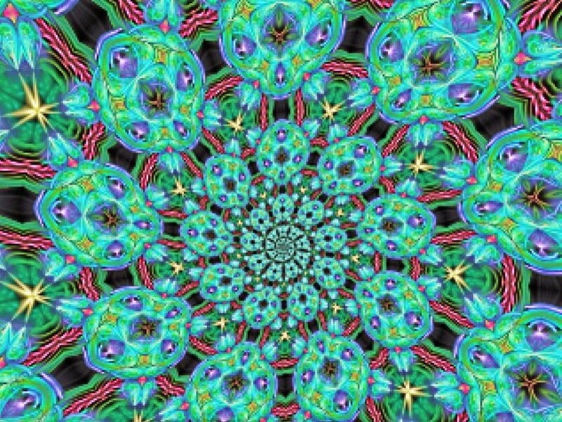 Green and Purple Mandala — Hypnotic