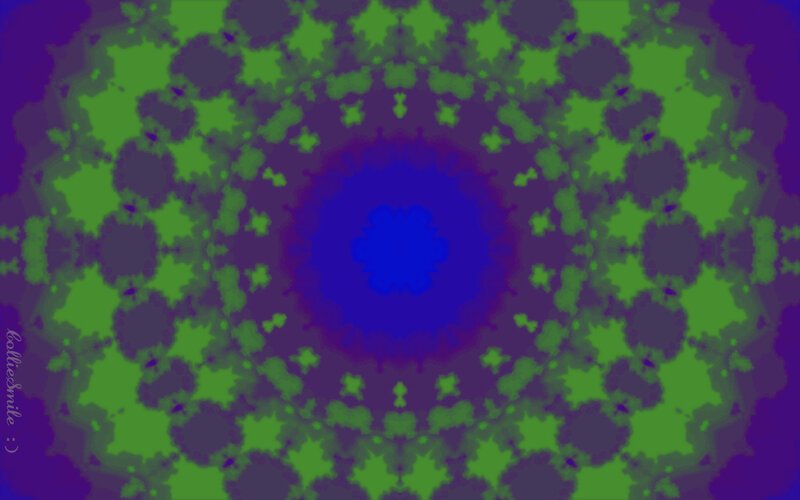 Green and Purple Mandala