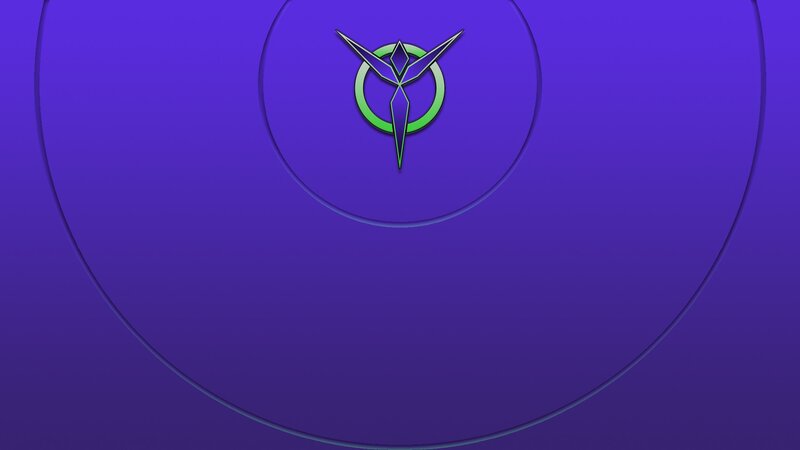 Green and Purple Symbol
