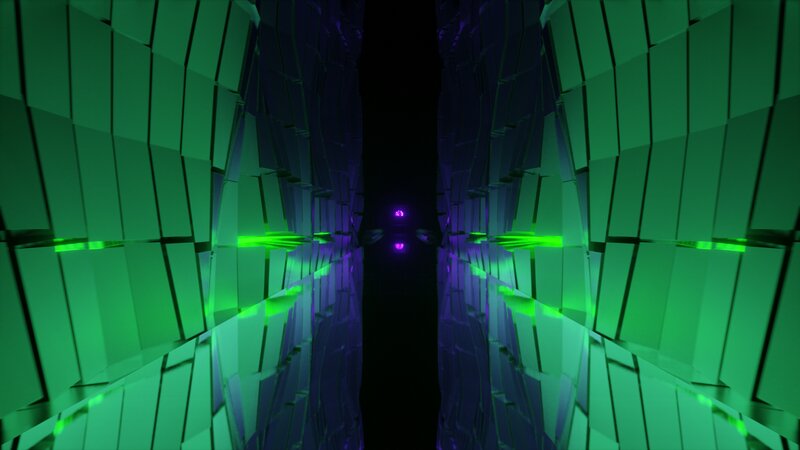 Green and Purple Tunnel