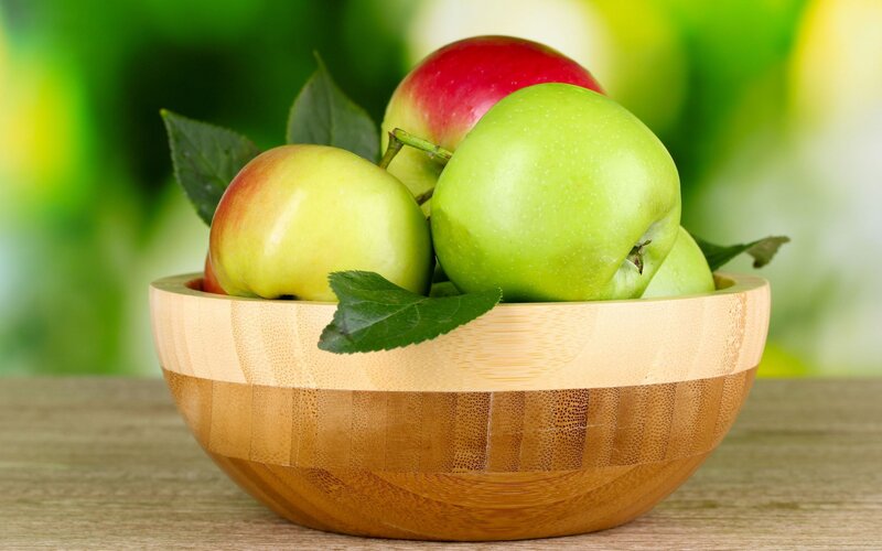 Green and Red Apples — Natural