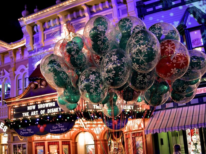 Green and Red Balloons