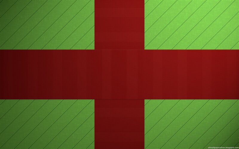 Green and Red Cross Pattern — Neutral