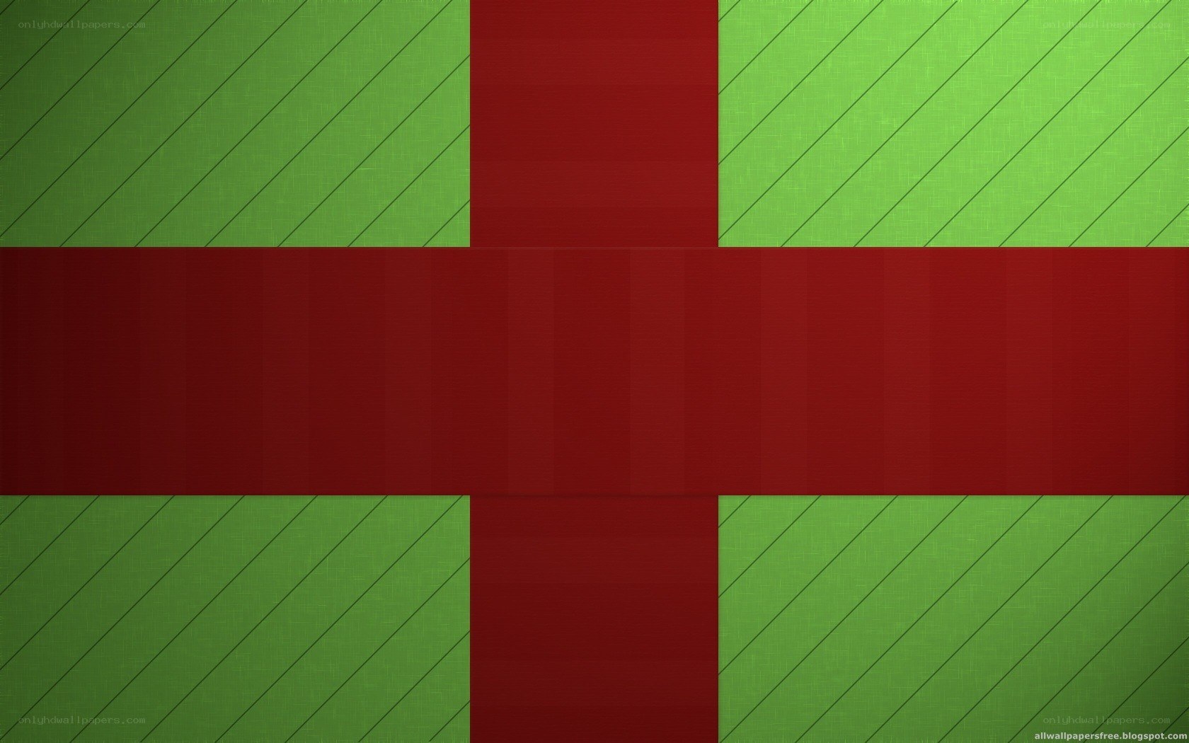 green and red cross pattern
