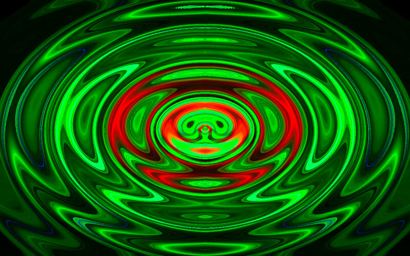 Green and Red Swirls