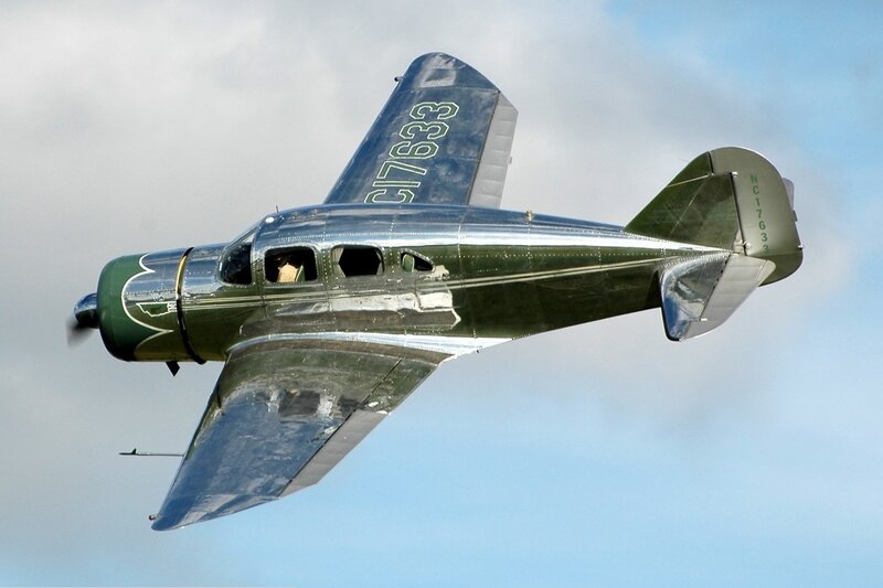 Green and Silver Airplane